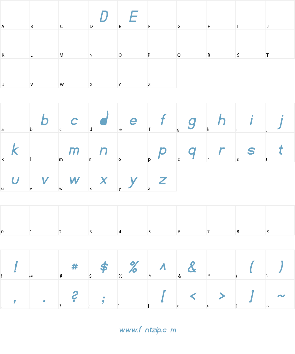 Fibel Sued Font Character